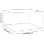Black coffee table with white marble glass 90x90x50 cm by vidaXL, Coffee table - Ref: Foro24-322913, Price: 83,09 €, Discount: %