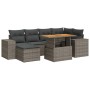 Set de sofás de jardín 7 pzas con cojines ratán sintético gris de , Conjuntos de jardín - Ref: Foro24-3327399, Precio: 477,36...