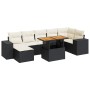 Set de sofás de jardín y cojines 8 piezas ratán sintético negro de , Conjuntos de jardín - Ref: Foro24-3327402, Precio: 522,6...