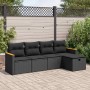 Set de muebles de jardín 5 pzas y cojines ratán sintético negro de , Conjuntos de jardín - Ref: Foro24-3325898, Precio: 352,0...