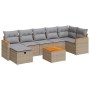 Set de sofás de jardín y cojines 8 piezas ratán sintético beige de , Conjuntos de jardín - Ref: Foro24-3325937, Precio: 488,9...