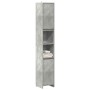 Armario baño madera contrachapada gris hormigón 30x30x183,5 cm de , Muebles de baño - Ref: Foro24-856063, Precio: 64,48 €, De...
