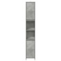 Armario baño madera contrachapada gris hormigón 30x30x183,5 cm de , Muebles de baño - Ref: Foro24-856063, Precio: 64,48 €, De...