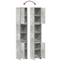 Armario baño madera contrachapada gris hormigón 30x30x183,5 cm de , Muebles de baño - Ref: Foro24-856063, Precio: 64,48 €, De...