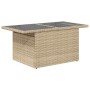 Set sofás jardín y cojines 9 pzas ratán sintético acacia beige de , Conjuntos de jardín - Ref: Foro24-3327524, Precio: 594,55...