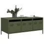 Mesa de centro acero laminado frío verde oliva 101,5x50x43,5 cm de , Mesas de centro - Ref: Foro24-851272, Precio: 110,56 €, ...