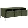 Mesa de centro acero laminado frío verde oliva 101,5x50x43,5 cm de , Mesas de centro - Ref: Foro24-851272, Precio: 110,56 €, ...