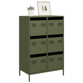 Aparador acero verde oliva 68x39x101,5 cm de , Aparadores - Ref: Foro24-851224, Precio: 173,50 €, Descuento: %