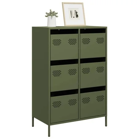 Aparador acero verde oliva 68x39x101,5 cm von , Sideboards - Ref: Foro24-851224, Preis: 171,26 €, Rabatt: %