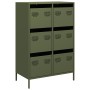 Aparador acero verde oliva 68x39x101,5 cm de , Aparadores - Ref: Foro24-851224, Precio: 173,50 €, Descuento: %