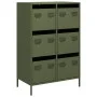Aparador acero verde oliva 68x39x101,5 cm von , Sideboards - Ref: Foro24-851224, Preis: 171,26 €, Rabatt: %