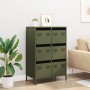Aparador acero verde oliva 68x39x101,5 cm de , Aparadores - Ref: Foro24-851224, Precio: 173,50 €, Descuento: %