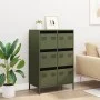 Aparador acero verde oliva 68x39x101,5 cm von , Sideboards - Ref: Foro24-851224, Preis: 171,26 €, Rabatt: %