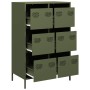 Aparador acero verde oliva 68x39x101,5 cm de , Aparadores - Ref: Foro24-851224, Precio: 173,50 €, Descuento: %