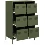 Aparador acero verde oliva 68x39x101,5 cm von , Sideboards - Ref: Foro24-851224, Preis: 171,26 €, Rabatt: %