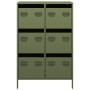 Aparador acero verde oliva 68x39x101,5 cm de , Aparadores - Ref: Foro24-851224, Precio: 173,50 €, Descuento: %
