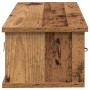 Armario de pared madera ingeniería envejecida 88x26x18,5 cm de , Estantes y estanterías - Ref: Foro24-855860, Precio: 57,32 €...