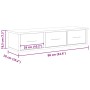 Armario de pared madera ingeniería envejecida 88x26x18,5 cm de , Estantes y estanterías - Ref: Foro24-855860, Precio: 57,32 €...