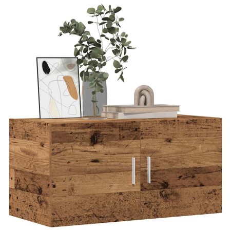 Armario de pared madera ingeniería envejecida 80x39x40 cm de , Estantes y estanterías - Ref: Foro24-856028, Precio: 68,51 €, ...