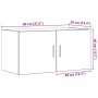 Armario de pared madera ingeniería envejecida 80x39x40 cm de , Estantes y estanterías - Ref: Foro24-856028, Precio: 68,51 €, ...