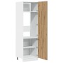 Mueble frigorífico madera ingeniería roble artisan 60x57x207 cm de , Armarios de cocina - Ref: Foro24-856126, Precio: 203,82 ...