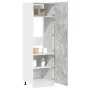 Armario frigorífico madera contrachapada hormigón 60x57x207 cm de , Armarios de cocina - Ref: Foro24-856124, Precio: 157,02 €...