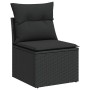 Set sofás jardín y cojines 4 pzas ratán sintético acacia negro de , Conjuntos de jardín - Ref: Foro24-3325231, Precio: 111,90...