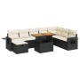 Set sofás jardín y cojines 9 pzas ratán sintético acacia negro de , Conjuntos de jardín - Ref: Foro24-3328043, Precio: 568,31...