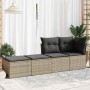 Set sofás jardín y cojines 2 pzas ratán sintético acacia gris de , Conjuntos de jardín - Ref: Foro24-3328663, Precio: 89,73 €...