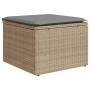 Set sofás jardín y cojines 2 pzas ratán sintético acacia beige de , Conjuntos de jardín - Ref: Foro24-3328682, Precio: 110,47...