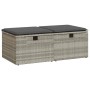 Set sofás jardín y cojines 2 pzas ratán sintético acacia gris de , Conjuntos de jardín - Ref: Foro24-3328675, Precio: 113,80 ...