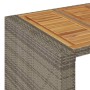 Set bar jardín sin cojines 5 pzas ratán sintético acacia gris de , Conjuntos de jardín - Ref: Foro24-3328888, Precio: 497,58 ...
