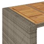 Set bar jardín con cojines 7 pzas ratán sintético acacia gris de , Conjuntos de jardín - Ref: Foro24-3328904, Precio: 779,85 ...