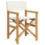 Sillas de director plegables 2 uds madera maciza teca crema von , Gartenstühle - Ref: Foro24-4008512, Preis: 221,33 €, Rabatt: %