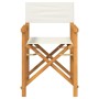 Sillas de director plegables 2 uds madera maciza teca crema de , Sillas de jardín - Ref: Foro24-4008512, Precio: 231,80 €, De...