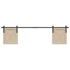 Kit de puerta corredera de armario acero carbono 200 cm de , Accesorios de bricolaje - Ref: Foro24-4009667, Precio: 33,31 €, ...