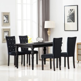 Sillas de comedor 4 unidades terciopelo negro en Sillas de comedor | Comprar online en Foru.es