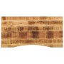 Tablero escritorio con curva madera mango rugosa 110x50x2,5 cm de , Accesorios y productos para escritorios - Ref: Foro24-370...