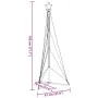 Luces para árbol de Navidad 363 LED azul 182 cm de , Arboles de navidad - Ref: Foro24-4016410, Precio: 24,33 €, Descuento: %