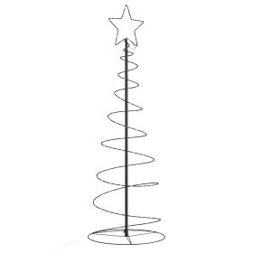 Árbol de Navidad cono de luz 100 LEDs blanco cálido 150 cm de , Luces de Navidad - Ref: Foro24-4019498, Precio: 66,36 €, Desc...