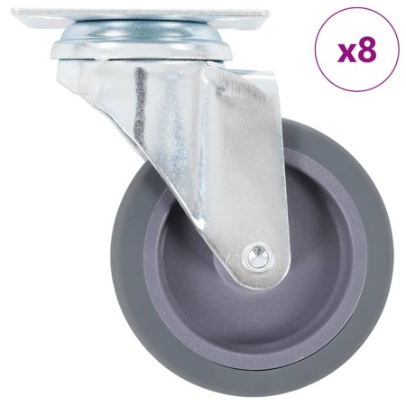 Ruedas giratorias 8 unidades 75 mm de , Manipulación de materiales - Ref: Foro24-277831, Precio: 36,95 €, Descuento: %