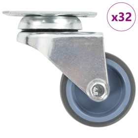 Ruedas dobles giratorias 32 unidades 50 mm de , Manipulación de materiales - Ref: Foro24-277920, Precio: 85,50 €, Descuento: %