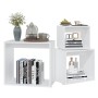 Mesas apilables 3 piezas madera contrachapada blanco de , Mesas auxiliares - Ref: Foro24-808576, Precio: 56,43 €, Descuento: %