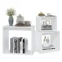 Mesas apilables 3 piezas madera contrachapada blanco de , Mesas auxiliares - Ref: Foro24-808576, Precio: 55,62 €, Descuento: %