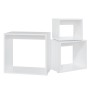 Mesas apilables 3 piezas madera contrachapada blanco de , Mesas auxiliares - Ref: Foro24-808576, Precio: 56,43 €, Descuento: %