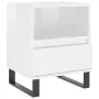 Mesita de noche madera contrachapada blanco brillo 40x35x50 cm de , Mesitas de noche - Ref: Foro24-830640, Precio: 57,20 €, D...