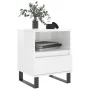 Mesita de noche madera contrachapada blanco brillo 40x35x50 cm de , Mesitas de noche - Ref: Foro24-830640, Precio: 57,20 €, D...