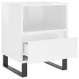 Mesita de noche madera contrachapada blanco brillo 40x35x50 cm de , Mesitas de noche - Ref: Foro24-830640, Precio: 57,20 €, D...