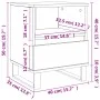 Mesita de noche madera contrachapada blanco brillo 40x35x50 cm de , Mesitas de noche - Ref: Foro24-830640, Precio: 57,20 €, D...