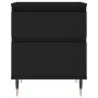 Mesita de noche madera contrachapada negro 40x35x50 cm by , Nightstands - Ref: Foro24-830654, Price: 50,37 €, Discount: %